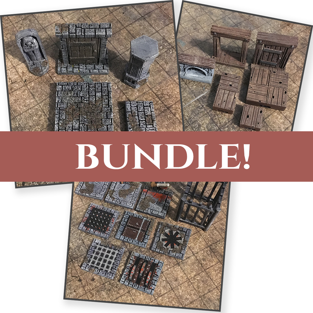 3D Printable Dungeon Tiles & Terrain EpicDungeonTiles